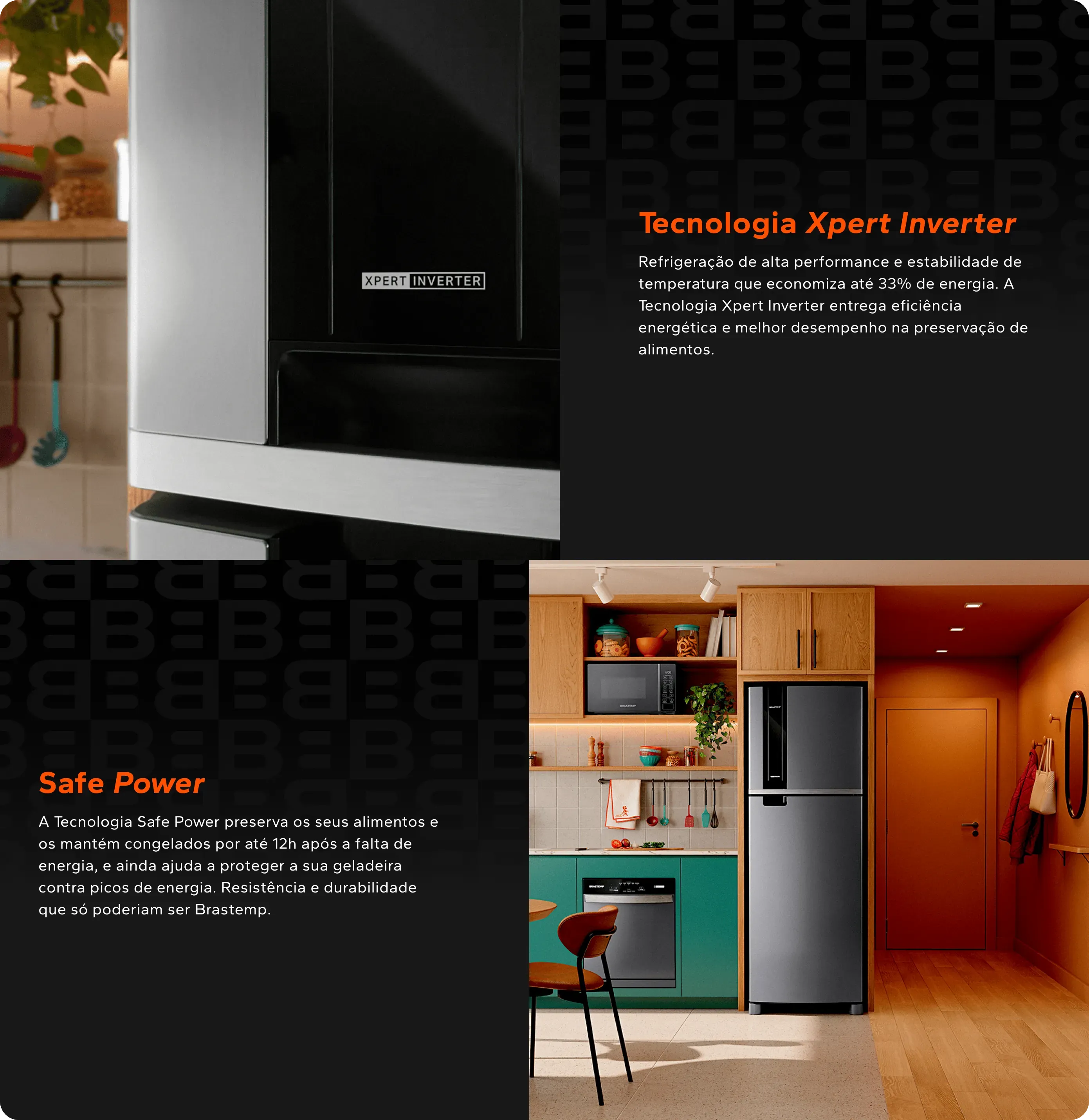 Redesigned differentiators: open image-and-text sections in marsala